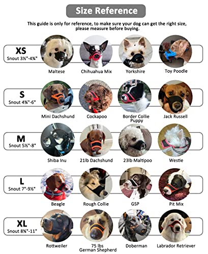 Image of LUCKYPAW Dog Muzzle Anti Biting Barking and Chewing with Comfortable Mesh Soft Fabric and Adjustable Strap, Suitable for Small, Medium and Large Dogs