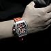 TSAR BOMBA Mens Watches Luxury Tonneau Watches for Men Waterproof 50M Analog Replica Watch Chronograph Calendar Date Men’s Dress Business Work Watch Diver Large Square Face Wristwatch