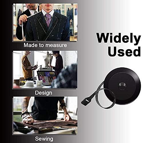 Gdminlo F050 3 Pack Tape Measure Retractable Measuring thumb #6