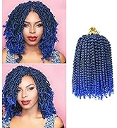 7Packs Passion Twist Hair 10in Water Wave Crochet Hair Passion Twist Crochet Hair Passion Twist B...