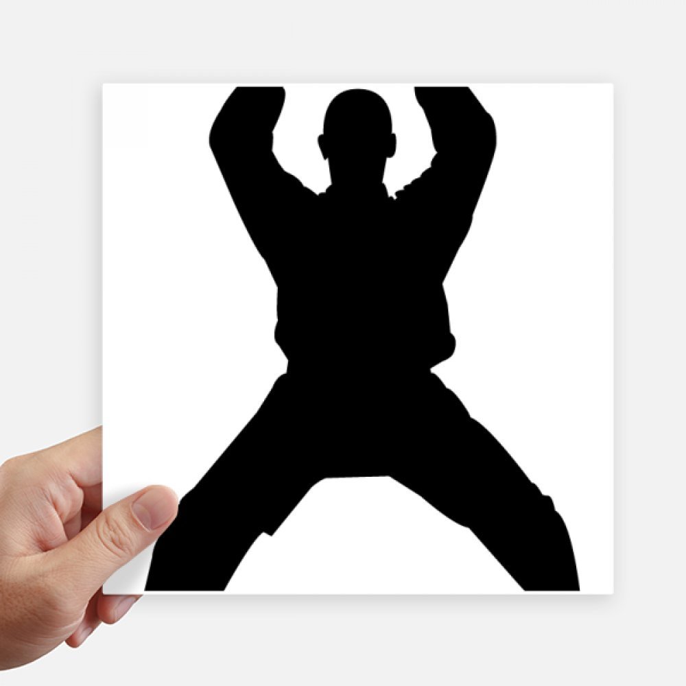 Autocollant Shaolin Kung Fu 4 stickers 20 cm pour décorer vos objets