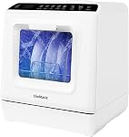 Mini Dishwasher Countertop, Countertop Dishwasher with Water Tank, Dishwasher with 6 Wash Programs,Lavaplatos for Apartments, Rvs.