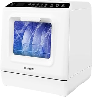 Mini Dishwasher Countertop, Countertop Dishwasher with Water Tank, Dishwasher with 6 Wash Programs,Lavaplatos for Apartments, Rvs.