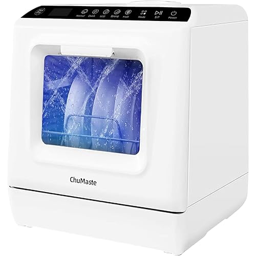 countertop dishwasher, countertop dishwasher with water tank, dryer, upper and lower double spray arms, 360-degree cleaning. Lavaplatos can also be connected to faucets.