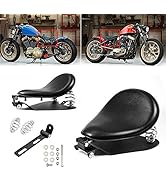 Amazicha Solo Sitzfedern Schwarz - 3 Zoll Federn Für Harley Davidson Motorräder