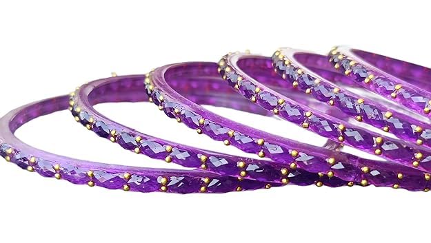 Shubhpriya Mart 12 Pcs Glossy Finished Raindrop Glass Bangles Set for Women & Girls-picture-10