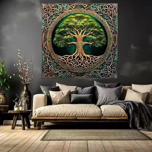 Affiches arbre de vie vert symbole d'harmonie pour la maison