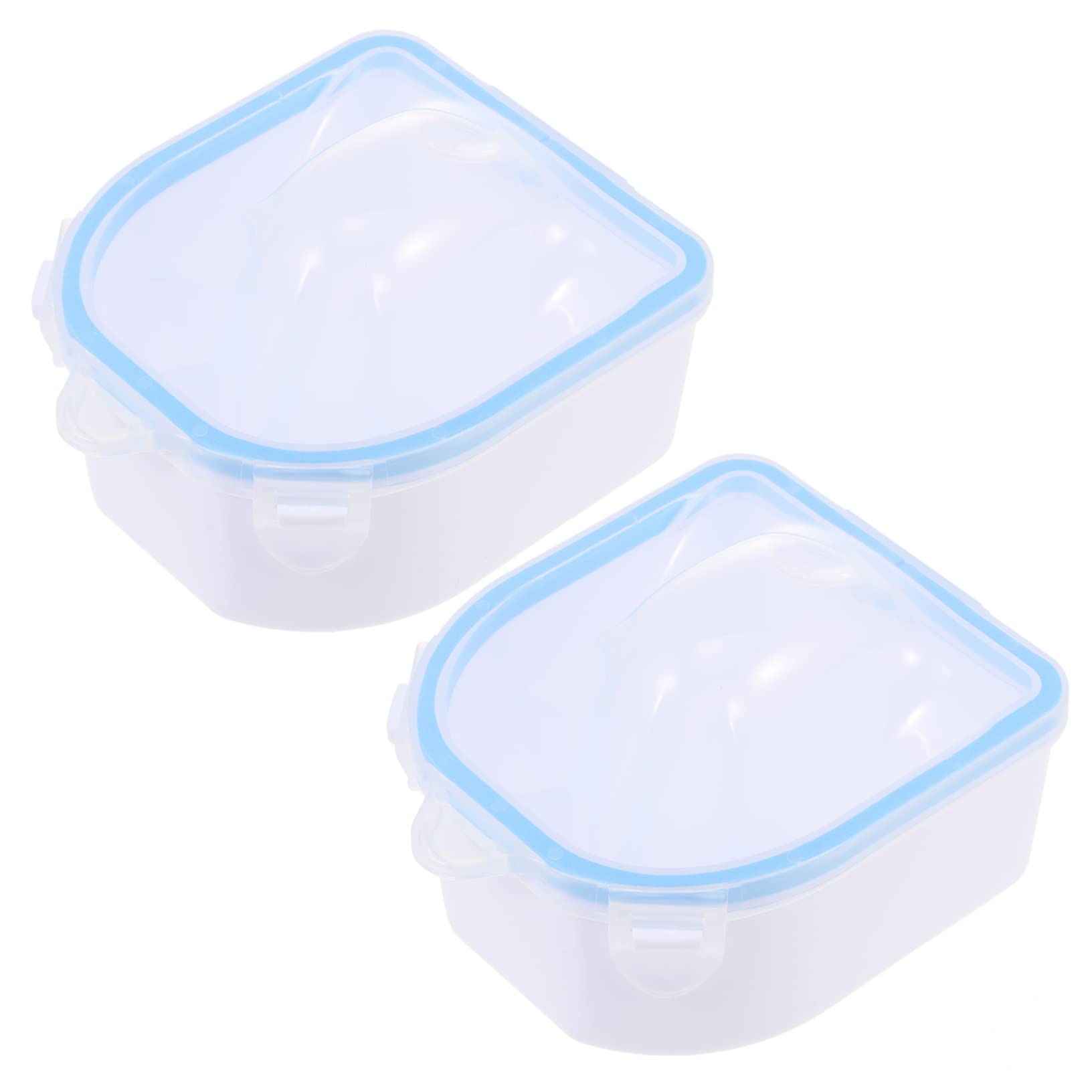 NOLITOY Nail Polish Remover Bowl Set 2pcs Hand Soak Bowl for Nail Art Safe Material Abs Easy to Use