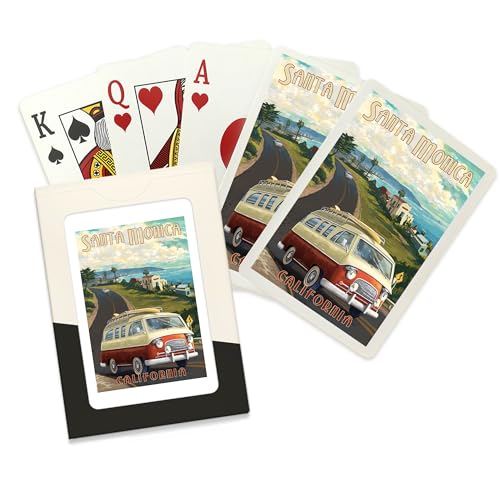 Lantern Press Naipes Póker Santa Monica, 52 cartas
