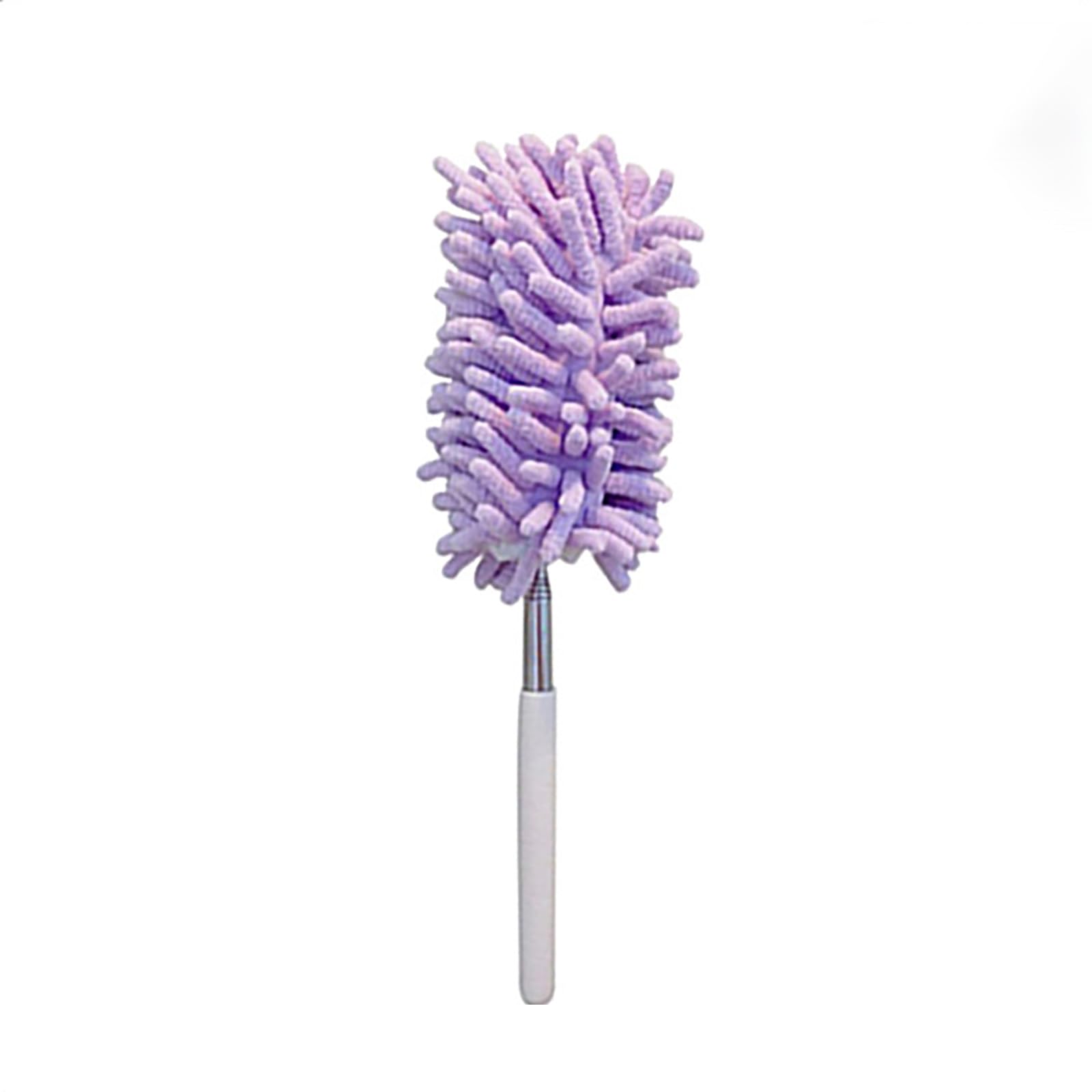 KFGISD, Static Duster Household Mini Bendable and Retractable Cleaning Artifact Chenille Dust Dust,Feather Duster(Purple)
