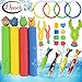 Produktbild Jresboen 23Stk Tauchen Spielzeug Unterwasser Schwimmbad Spielzeug Kinder, Pool Spielzeug Kinder Schwimmen Spielzeug Set mit 4 Schaumwasserpistolen, 4 Tauchring, 4 Tauchtorpedo, 8 Schätzen, 3 Algen