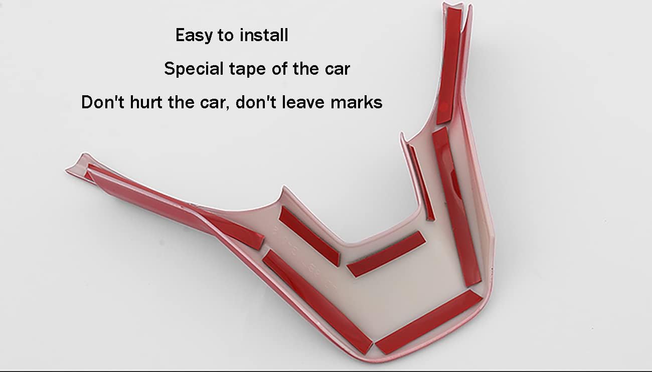 Car Accessories Fit For Honda Accord 10th Gen 2018-2022Interior Button Upper & Lower Frame Decoration Cover Trim（ Red) ABS 2 PCS