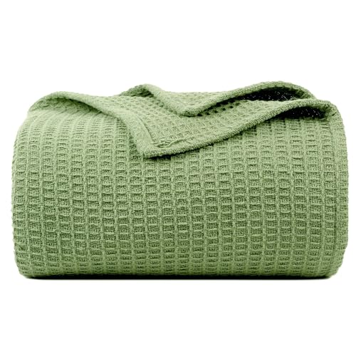Bed Bath & Home 100% Cotton Waffle Weave Blanket -