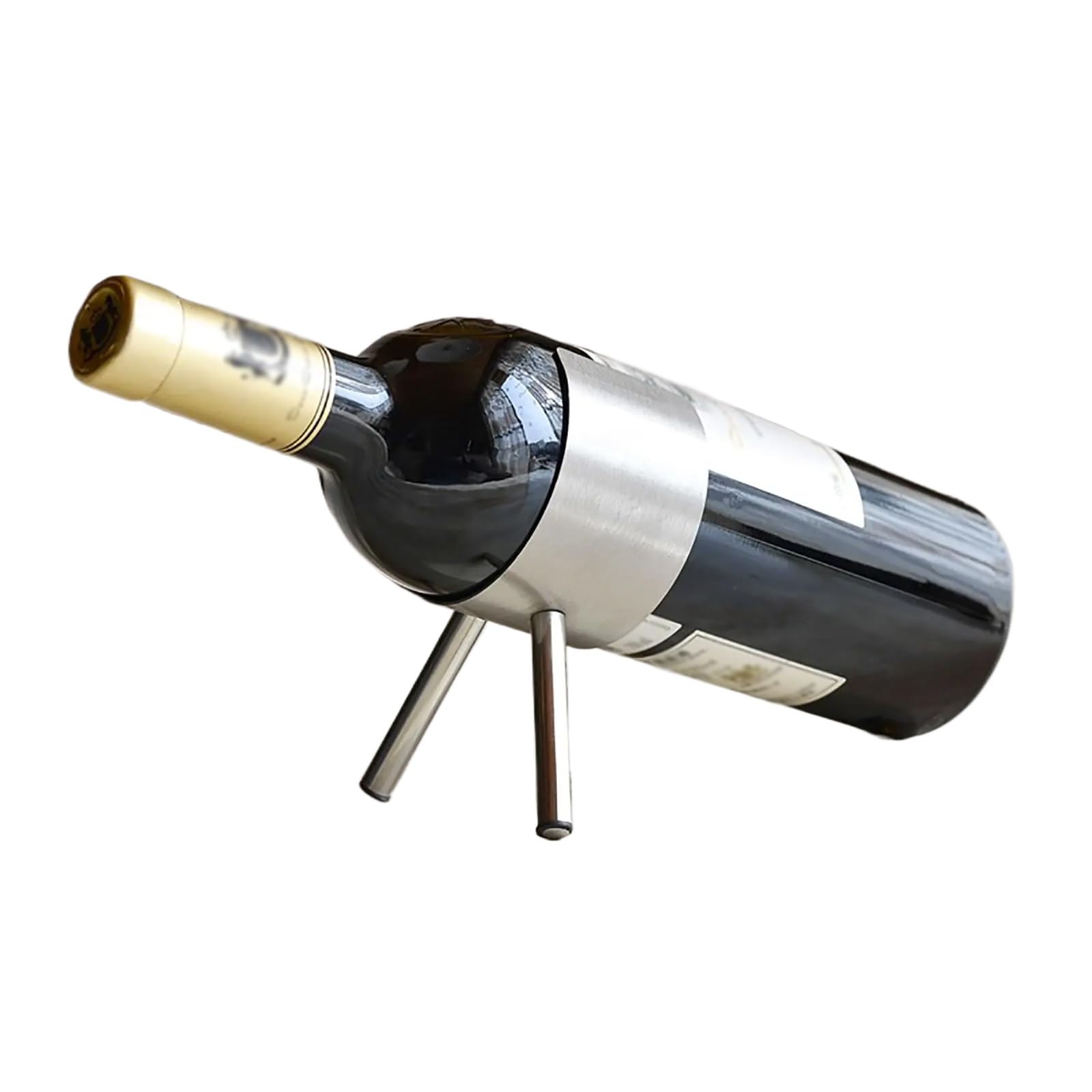 Casier à vin en Acier Inoxydable, Porte-Bouteille Unique créatif