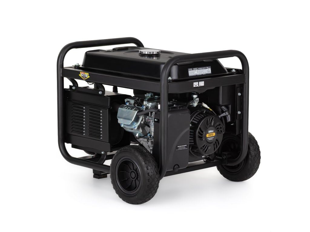 Hahn & Sohn Generatore a benzina HGG11000E-EA3R ATS – 8 kW/8,5 kW – unità di emergenza con avviamento elettrico & ATS, 97 dB – 230 V generatore di corrente, inverter, corrente di emergenza, cantiere