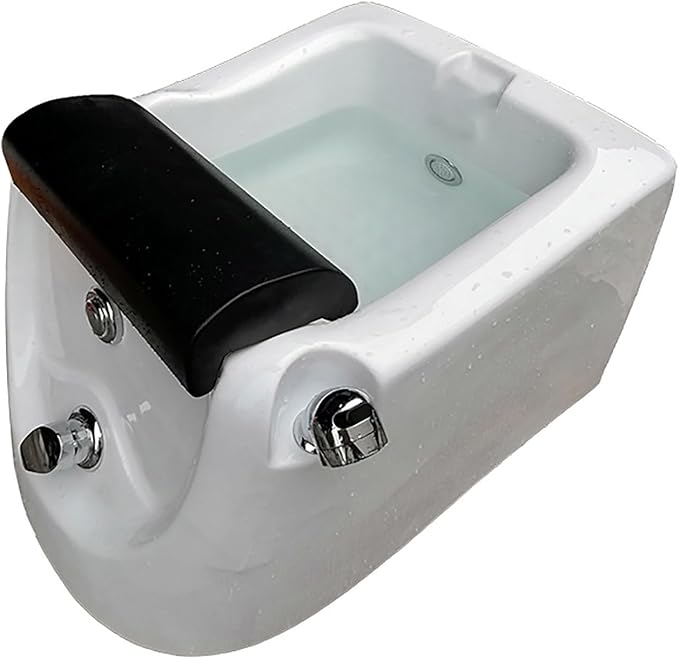 Portable Foot Spa Bathtub Acrylic Foot Bath Deep Foot Bath Spa with Massage can Automatically Drain and Adjust Hot and Cold Water Home Foot Spa Pedicure Bowl Foot Detox Bucket Tub for Home Spa Treatme