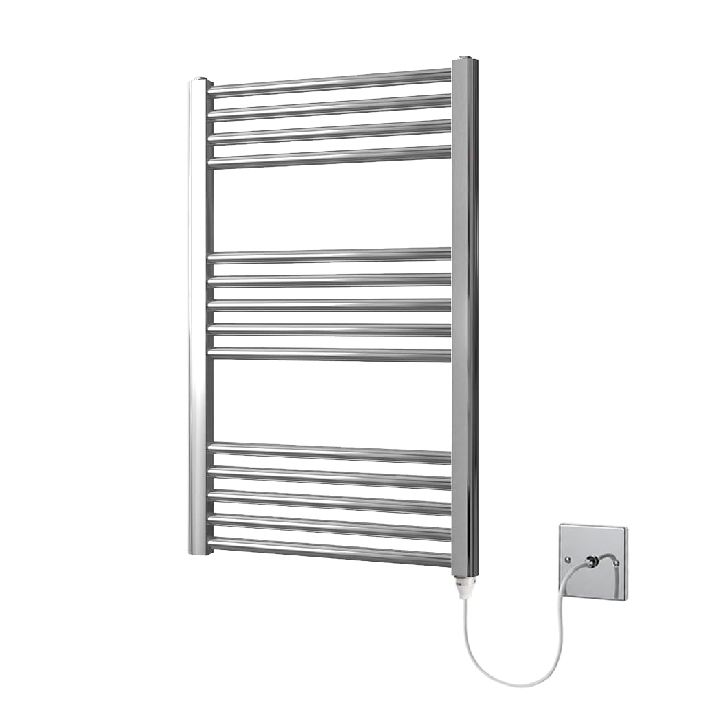 Toallero eléctrico calentado cromado 500W x 800H