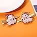 Halloween Hair Clips for Women Spooky Ghost BOO Beaded Hairpins Cute Candy Corn Witch Hat Alligator Metal Clip for Girls Sister Halloween Cosplay Costume Party Hair Accessory Gifts