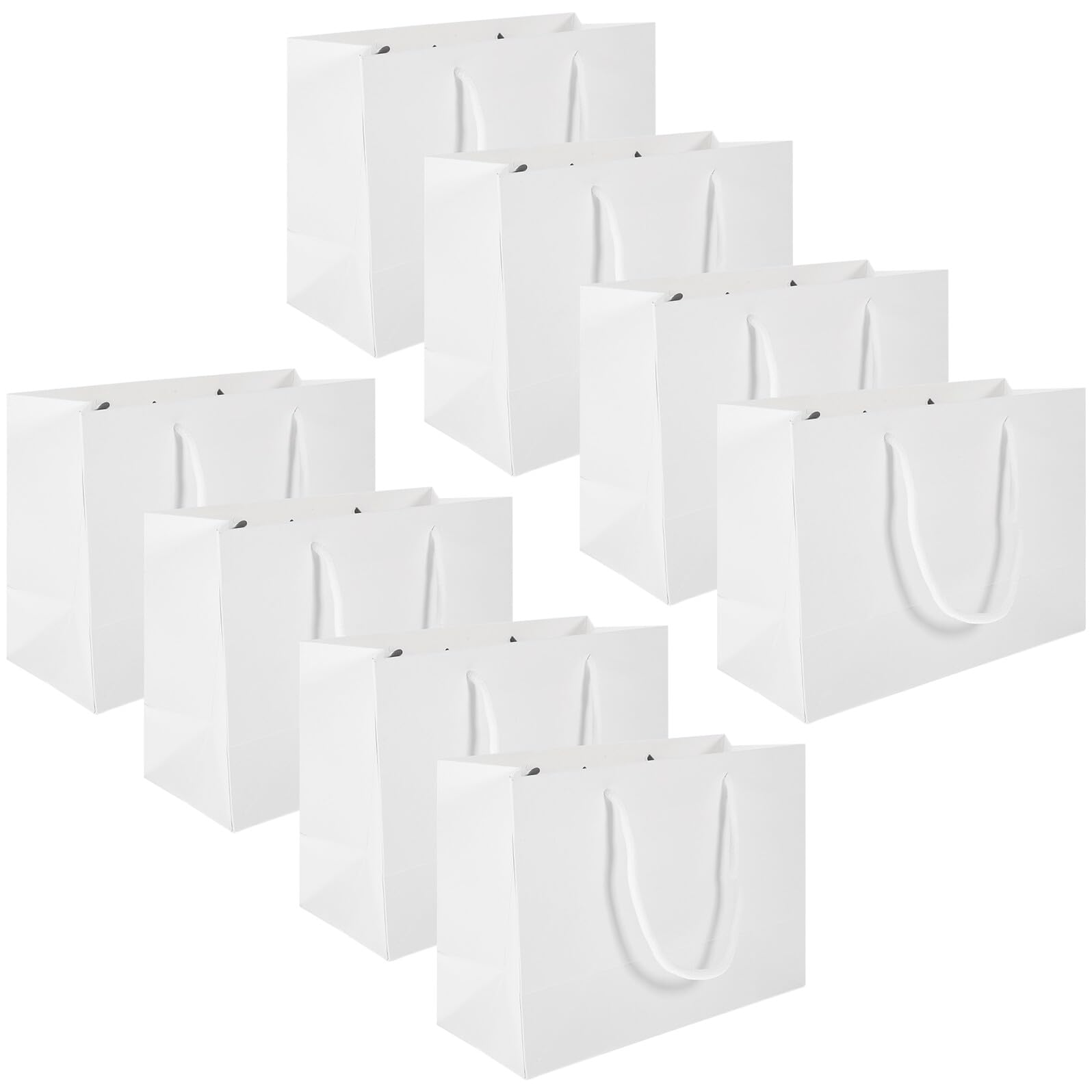 SHERCHPRY 20 Bolsas de Papel con Asa para Cumpleaños Infantiles y Fiestas de Té, Diseño Portátil y Elegante para Pequeños Regalos y Dulces