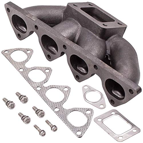 maXpeedingrods Turbo Exhaust Manifold with Gasket for Honda Acura B-Series B16 B18 Engines