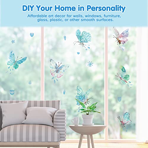 Fairy Butterfly Wall Decals Watercolor Butterfly Wall Sticker Peel And Stick Wall Art Sticker Decals For Baby Nursery Girls Bedroom Living Room Bathroom Decor #TOP4