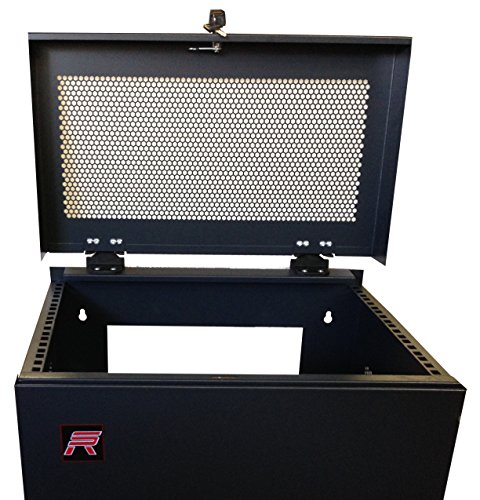 Sysracks 6U Vertical Server Rack Wall Mountable 35 Inch Deep Enclosed Server Cabinet & Hardware