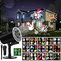 Halloween Christmas Projector Lights, Led Holiday Projector Light with 16pc Slides Patterns IP65 Waterproof Outdoor Indoor for Xmas Birthday Party