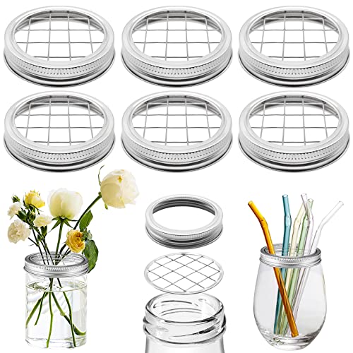 Couvercle en métal pour pots de conserve à bouche régulière pour bouquet de fleurs stable - 2