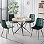 1 Light Table/ 4 Green Velvet Chais 1 Light Table/ 4 Green Velvet Chais