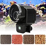 Keenso Automatischer, Kompakter Fischfutterautomat, Praktisches Fütterungsgerät für Aquarien, Aquarien, Digitaler Timer-Futterspender für Landwirte