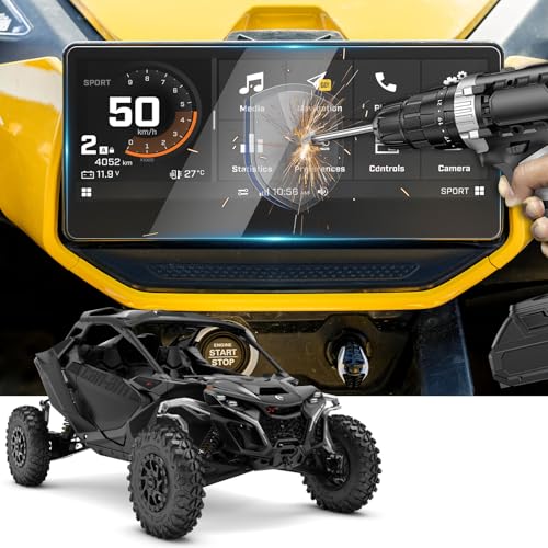 2Pack Compatible with 2026 2025 2024 Can Am Maverick R Screen Protector for Can Am Maverick R Touch Screen Protectors for Can Am 10.25 Touchscreen Display Can Am Maverick R Accessories Tempered Glass