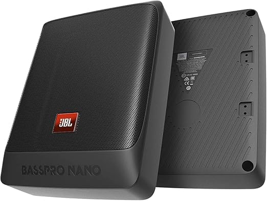 Image of JBL BassPro Nano Powered Subwoofer, 100W Amplifier, Aluminium Enclosure, Matte Black