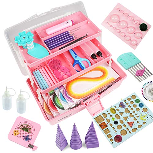 IMISNO Paper Quilling Kits - All-in-One Quilling Tools Supplies Paper Crimper DIY Crafts Quilling Paper Strips for Beginners to Advanced Users Teaching with Manual