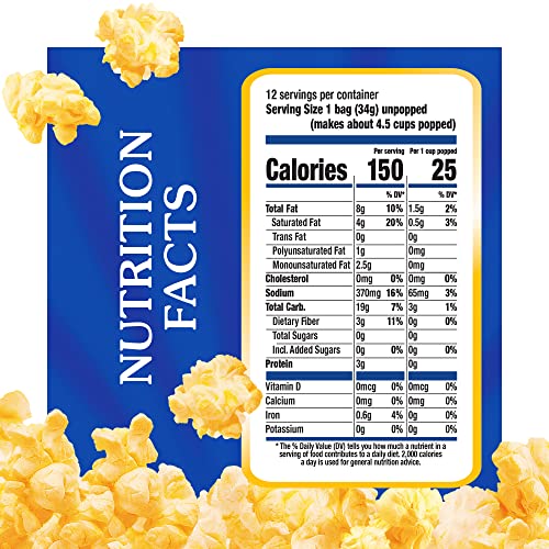Act Ii Butter Lovers Flavor Microwave Popcorn, Mini Bags, 14.39 Oz., 12-Count #TOP5