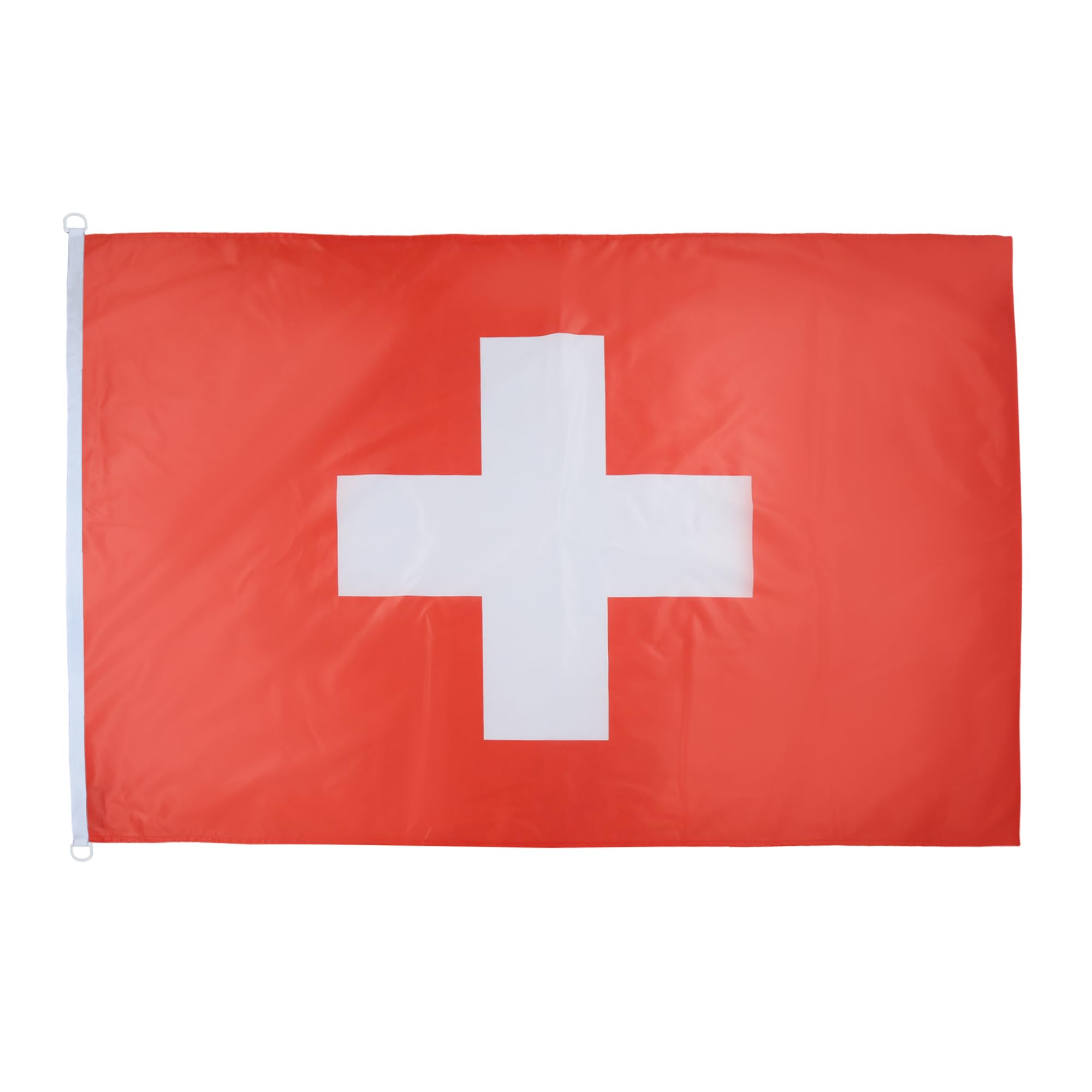 Bandiera Svizzera Germania 90x150 Cm - Doppia Faccia? No, Ma è Resistente! Poliestere Con 2 Occhielli