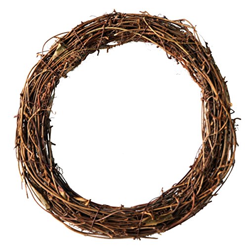 Ougual Diy Crafts Natural Grapevine Wreaths (12 Inch, 2 Pack) #TOP1