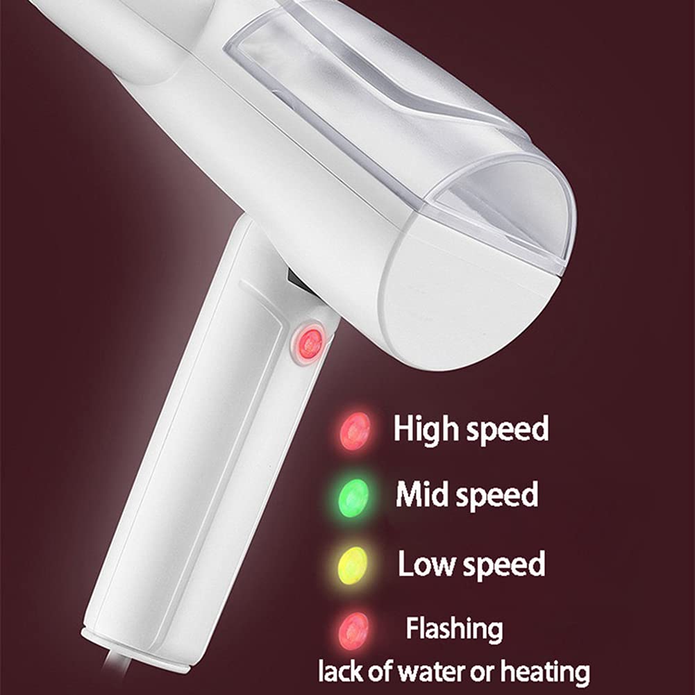 Vaporizzatore da Viaggio Portatile per Vestiti, Mini vaporizzatori Pieghevoli, Stiratura a Vapore Portatile, rimozione delle Rughe per Tutti i Tessuti, Riscaldamento rapido 25 Secondi