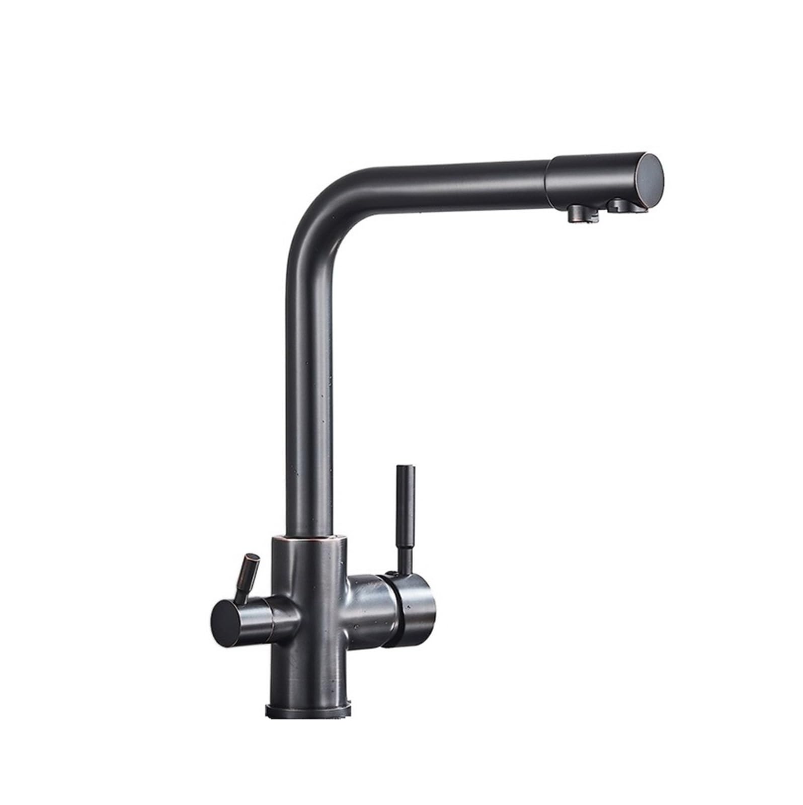 BHFPFZA Rotatable Water Filter Kitchen Faucet Tap - Easy Install Purificat Mixer for Sink Slish Black Bronze h Ideal for Clean Drinking Water.
