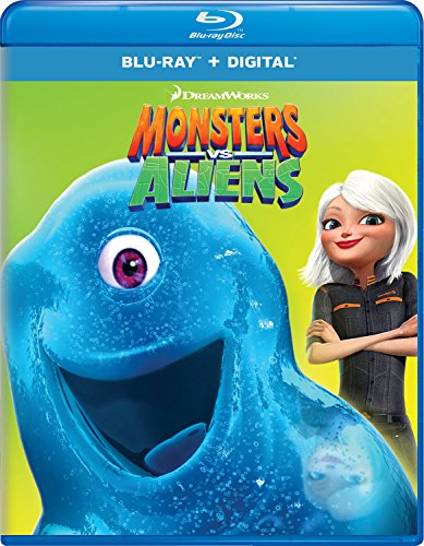 Monsters vs Aliens 1 Blu-ray disco físico original de comedia animada familiar 2