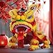 DYNWAVE Chinese Marionette Lion Toy,Hand String Lion Dance Puppet Creative Chinese New Year Decoration,Chinese New Year Gift