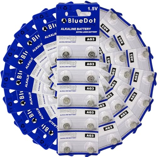 BlueDot Trading Batería Alcalina AG3 LR41 SR41 50 unidades miniatura 3