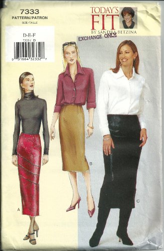 VOGUE 7333, Sandra BETZINA Design Skirts. Size: Waist 32-37