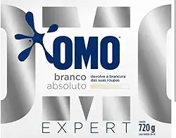 OMO Branco Absoluto Expert, Detergente em Pó para Roupas, 720g