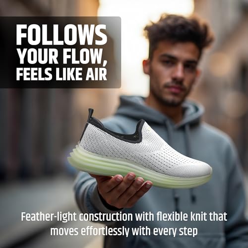 Image of ASIAN Men Wind PRO-09 Casual Wear and Walking Shoes Without Laces for Men & Boys with Upper Mesh Fabric - Lightweight, Comfortable, Breathable, and Perfect for Walking and Daily Use