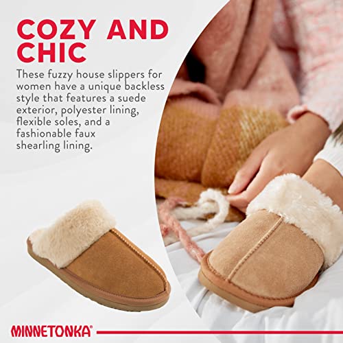 Minnetonka Women's Chesney Scuff Flat,Cinnamon,8 M Us #TOP3