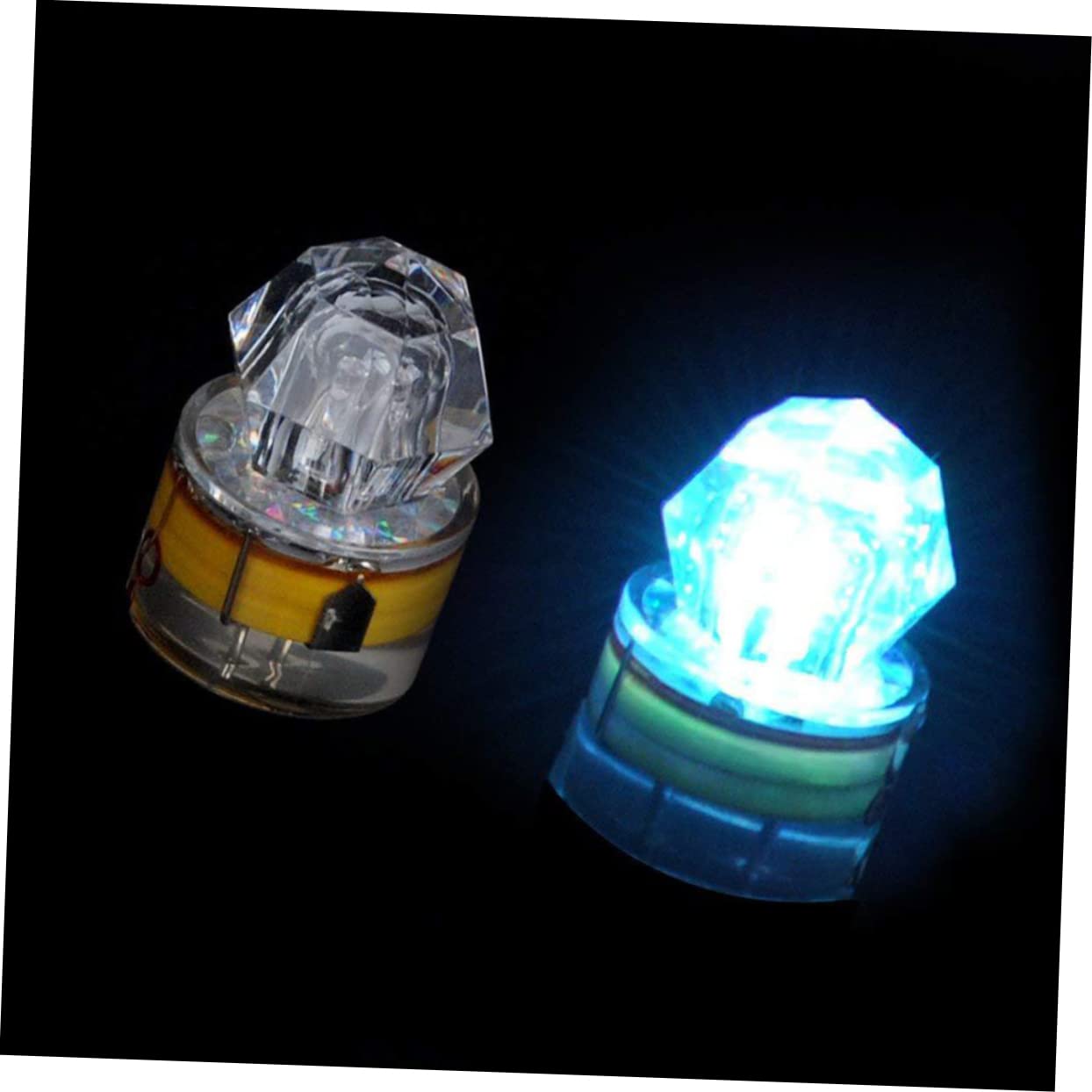10pezzi LED Subacqueo per Pesca Lampada da Pesca per Attirare Pesci e Esche Rosso Blu Bianco Verde Colorato Metri di profondità