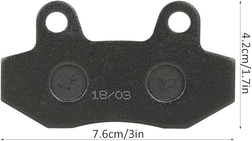 Miniatura 8 de Mega Moto 212 - Pastillas de freno eléctricas de 12 x 6 x 3 pares de pastillas de freno de disco de resina universales, accesorios de repuesto para