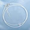 Prosy Beach Layered Heart Anklet Silver Cheville Bracelets Chaîne Bijoux De Pied Réglable pour Femmes Filles #3