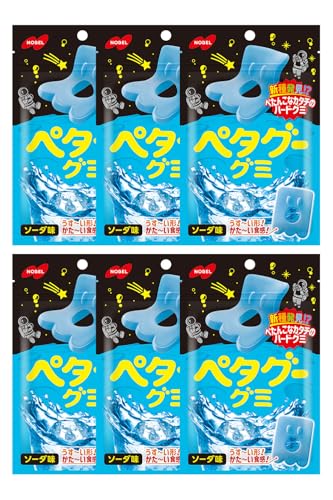 ノーベル製菓 ペタグーソーダ 50g×6袋