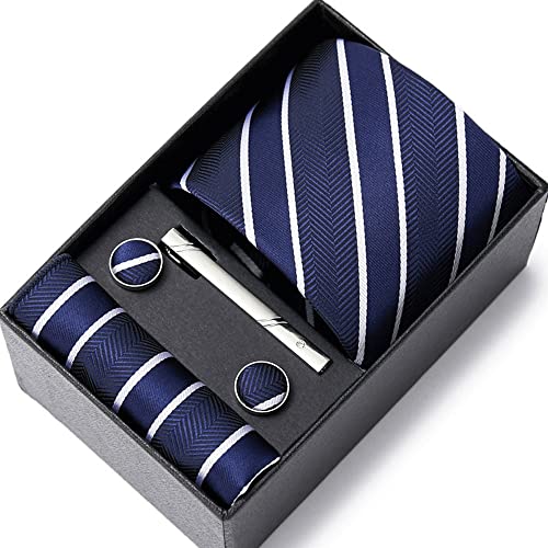 Set de Regalo para Hombre: Corbata, Pañuelo y Accesorios